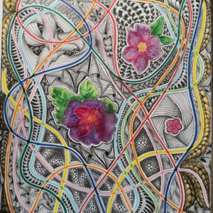 Linienspiele mit Blumen
