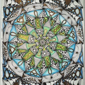 Mandala in Grün